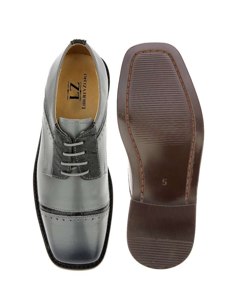 Swish Leather Oxford Style Dress Shoes for Kids - MENLL