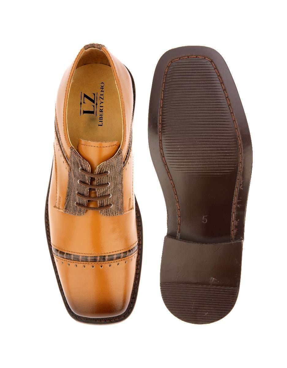 Swish Leather Oxford Style Dress Shoes for Kids - MENLL