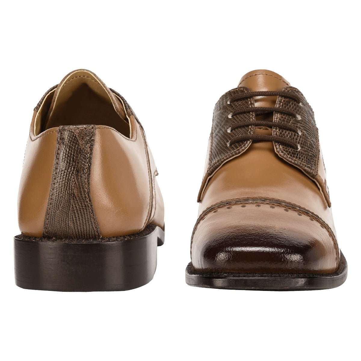 Swish Leather Oxford Style Dress Shoes for Kids - MENLL