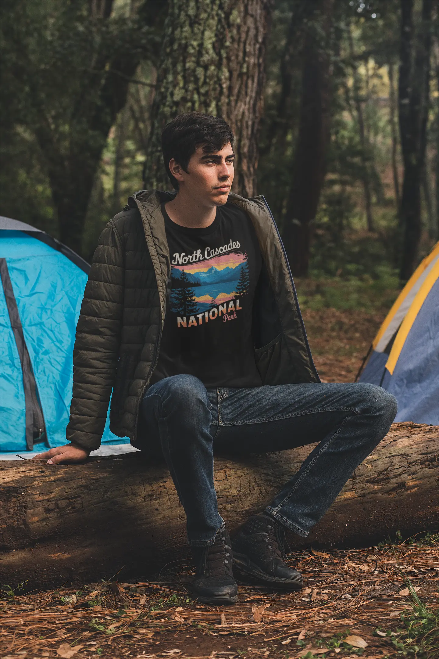 Park Service Apparel North Cascades Unisex Tee Hiking & Outdoors T-Shirt Soft & Durable by Park Service Apparel