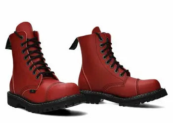 Vegan Ankle Boots - 8 Eyelets - Charley Nagaba Vegan Shoes