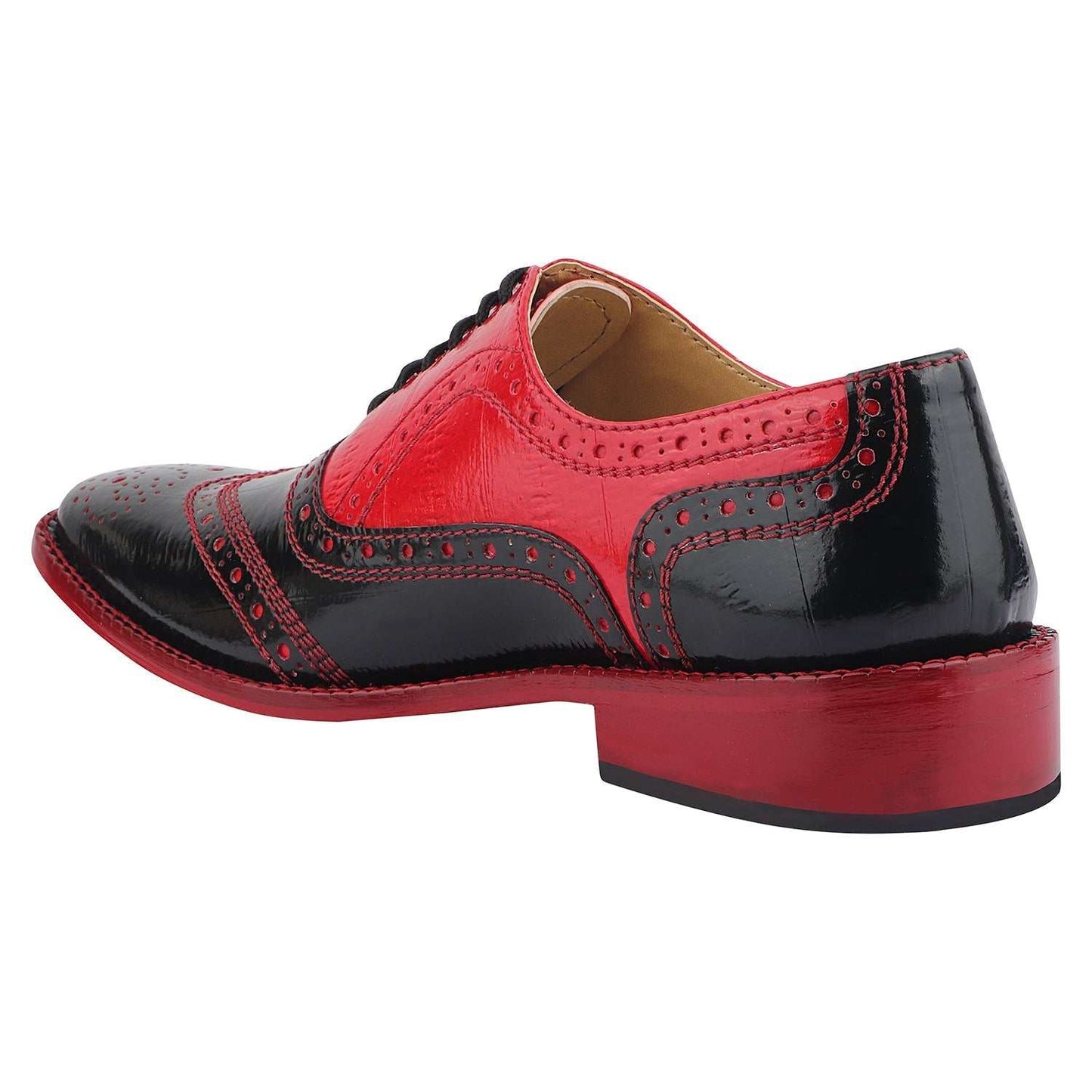 Tremont Genuine Leather Oxford Style Brogue Dress Shoes - MENLL