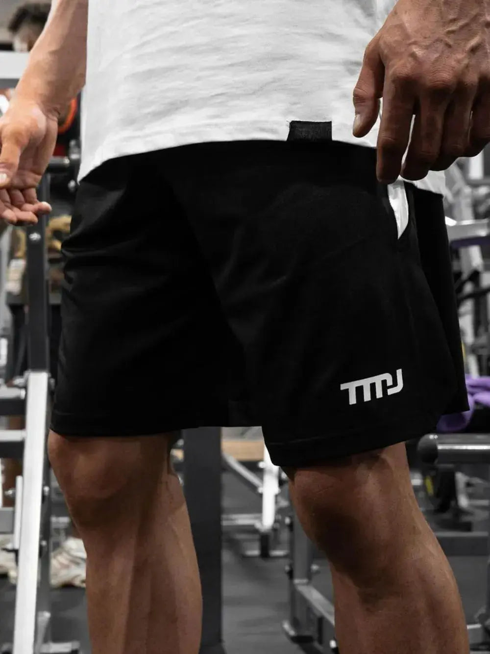 MENLL Plus Size Side Slit Shorts Men's Casual Premium Quality Shorts by MENLL