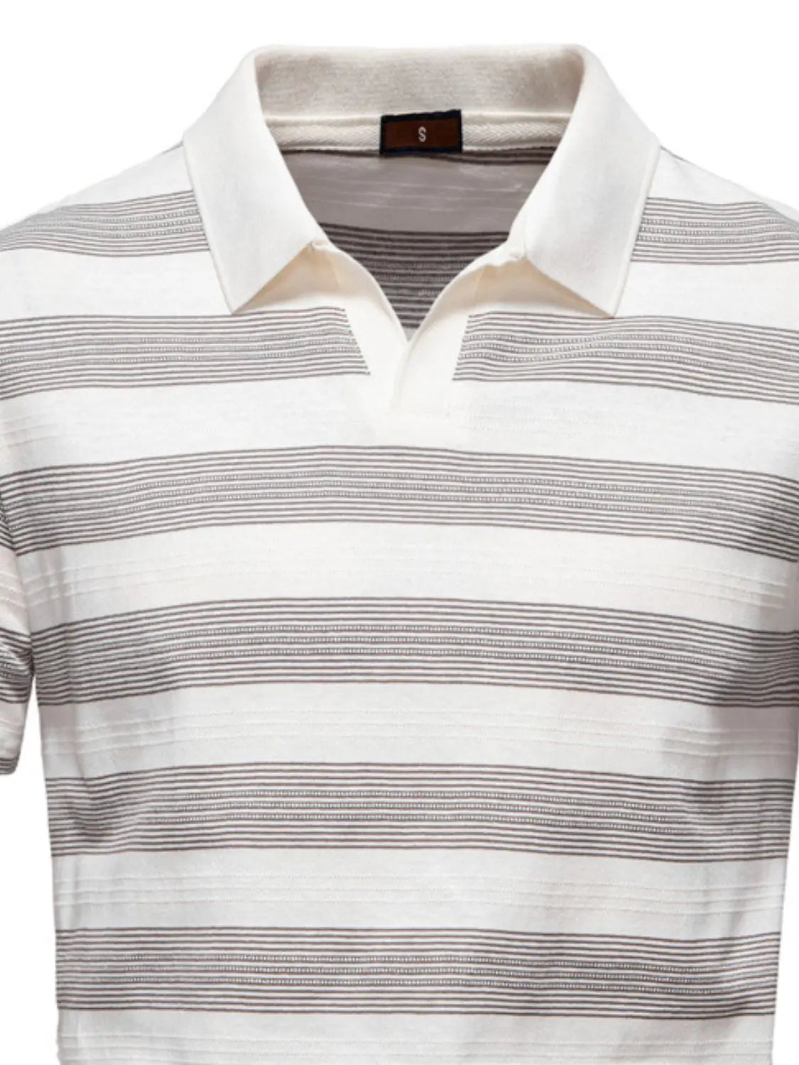 MENLL Striped Polo Shirt Men's Casual Short Sleeve Summer Top by MENLL