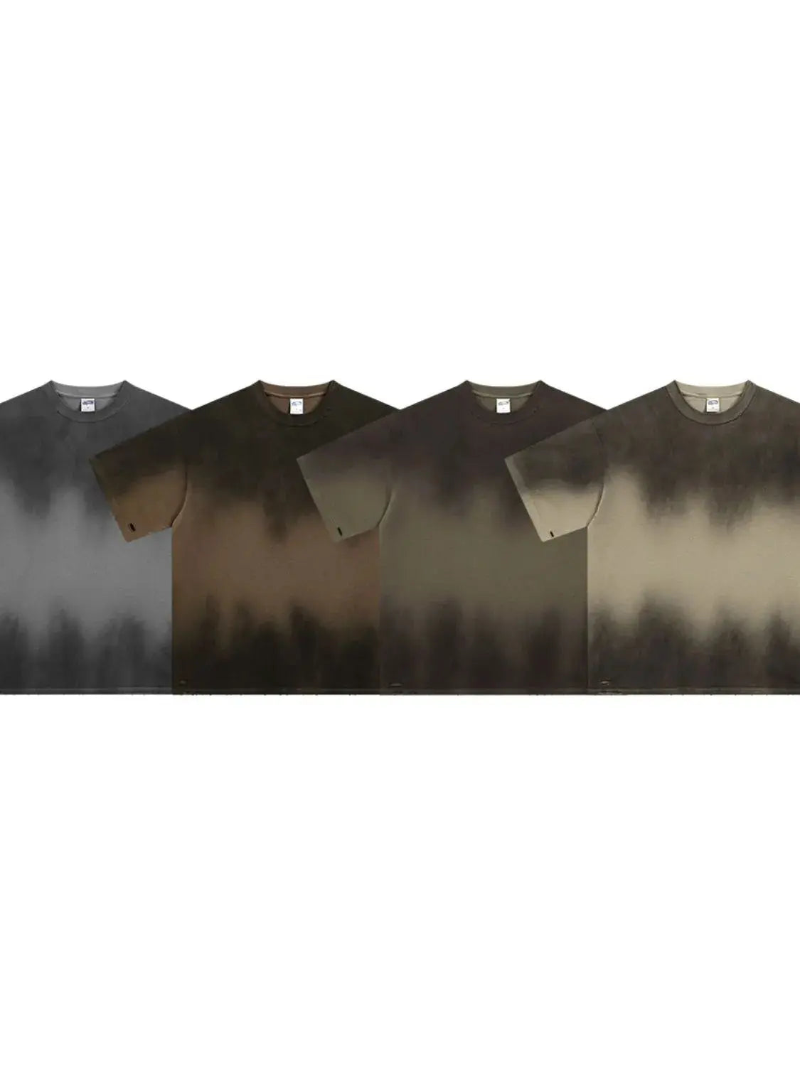 MENLL Gradient Tee Men's Casual Summer Top - Round Neck, Half Sleeve, Comfortable by MENLL