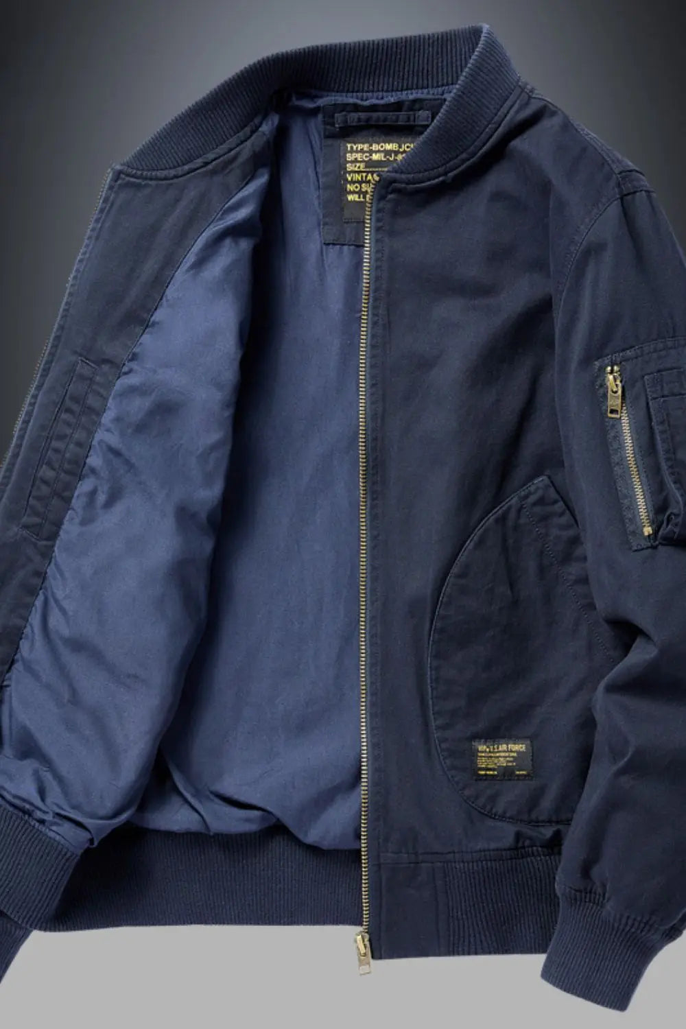 MENLL Plus Size Bomber Jacket Men's Baseball Collar Outerwear Lightweight by MENLL