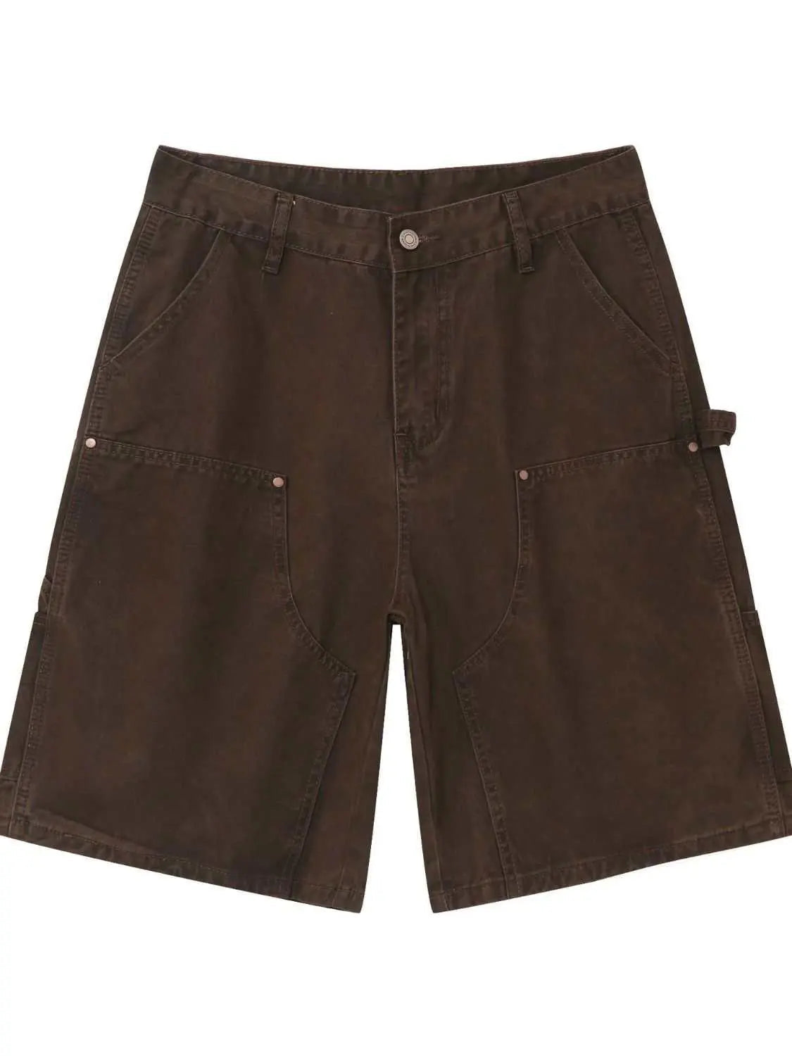 MENLL Denim Shorts Men's Casual Mid Rise with Pockets Summer Shorts by MENLL