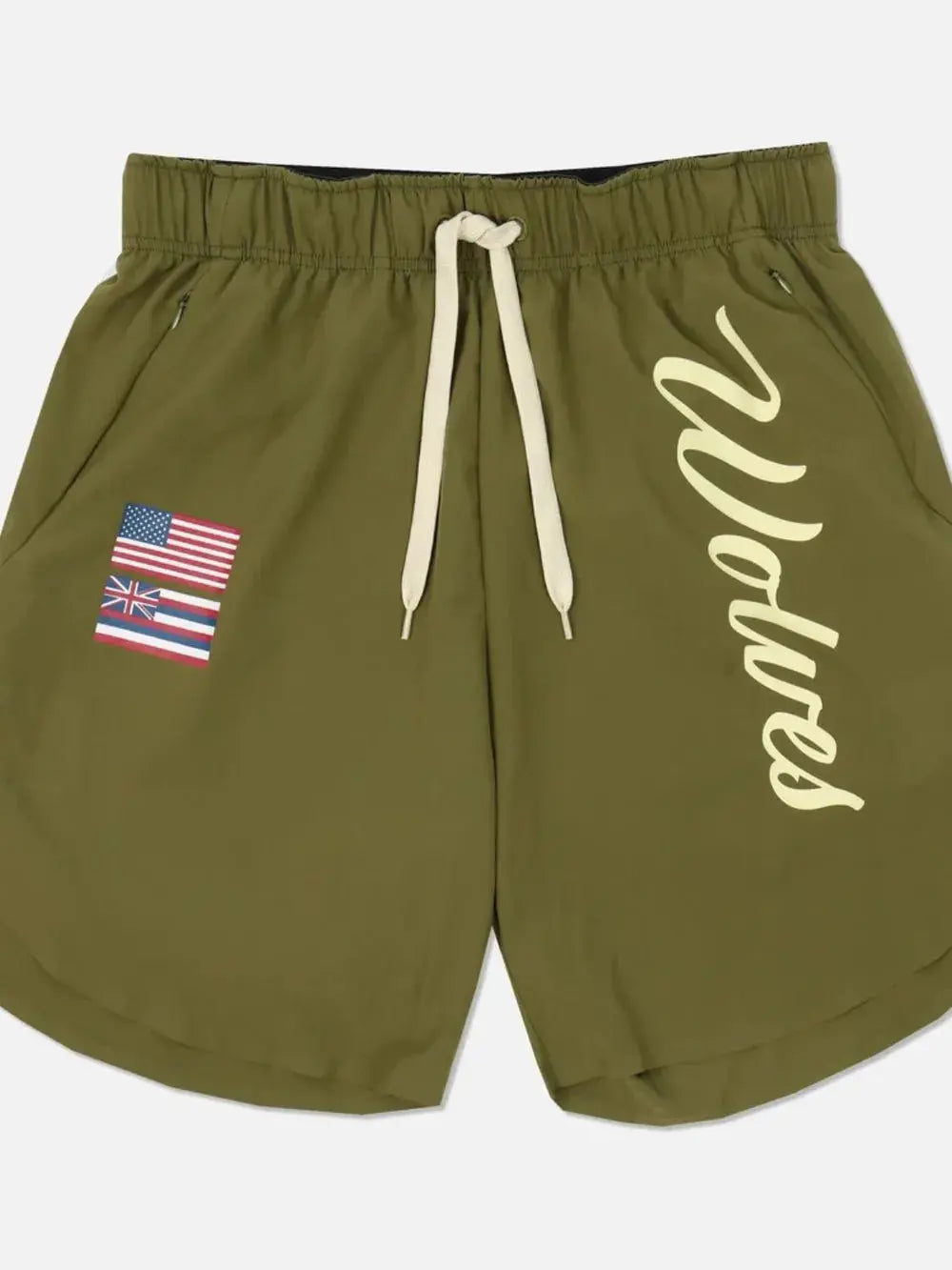 MENLL Plus Size US Flag Active Men's Shorts - Drawstring Comfort by MENLL