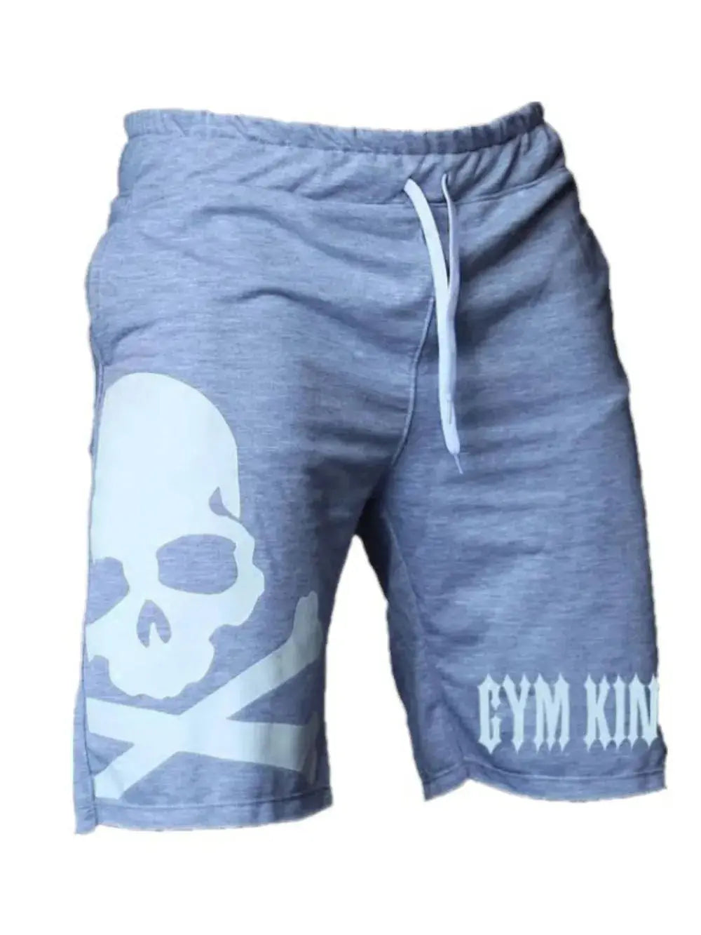 MENLL Skull Drawstring Gym Shorts Men's Workout Training Shorts - Moisture-Wicking by MENLL