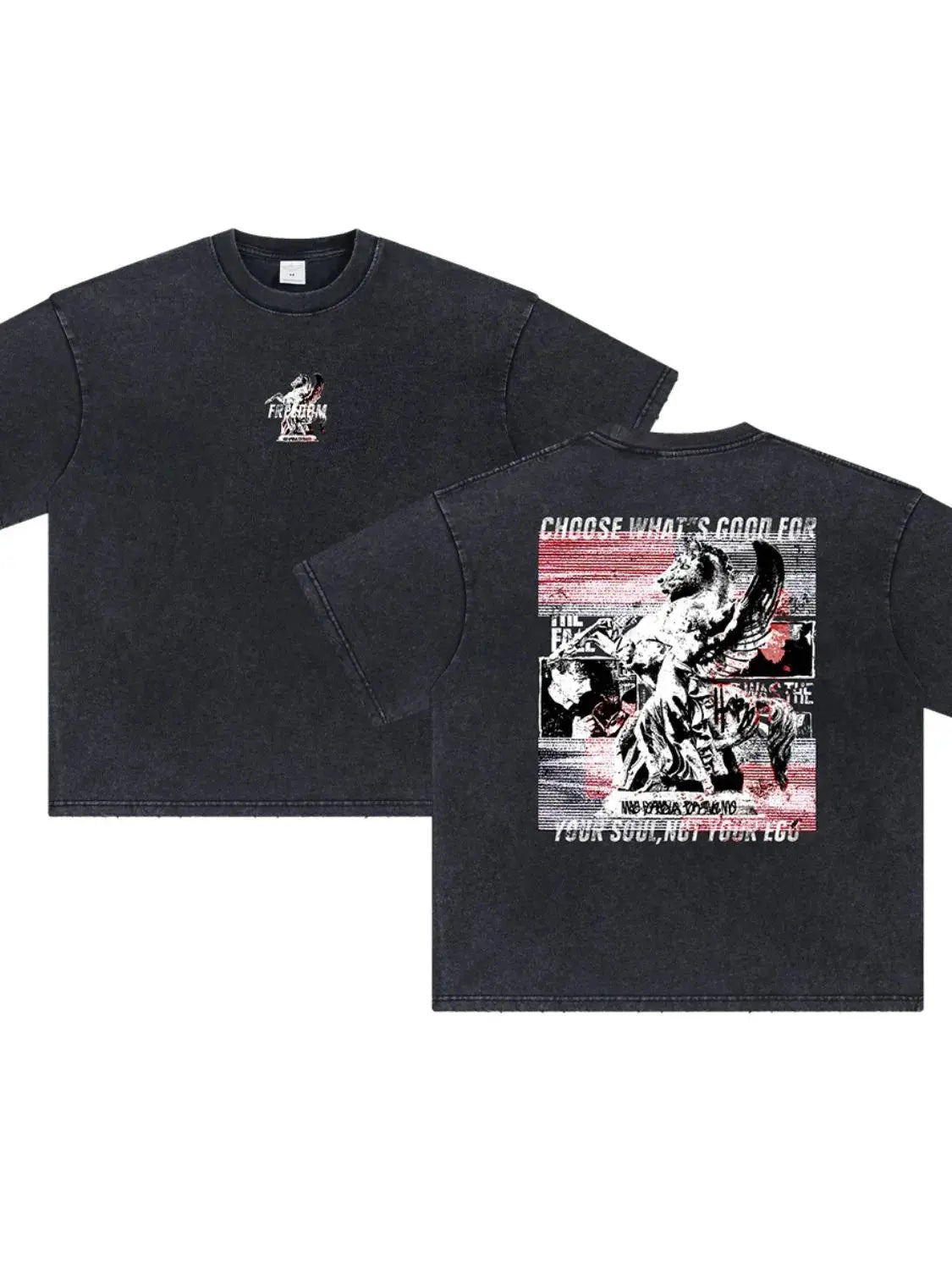 MENLL Graphic Print T-Shirt Men's Casual Cotton Tee - Streetwear Style by MENLL