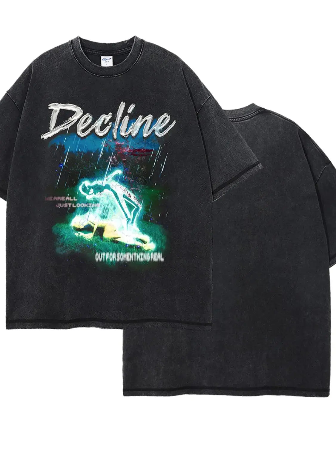 MENLL Graphic Print Men's Casual Cotton Tee - Round Neck Short Sleeve - Comfy Fit by MENLL