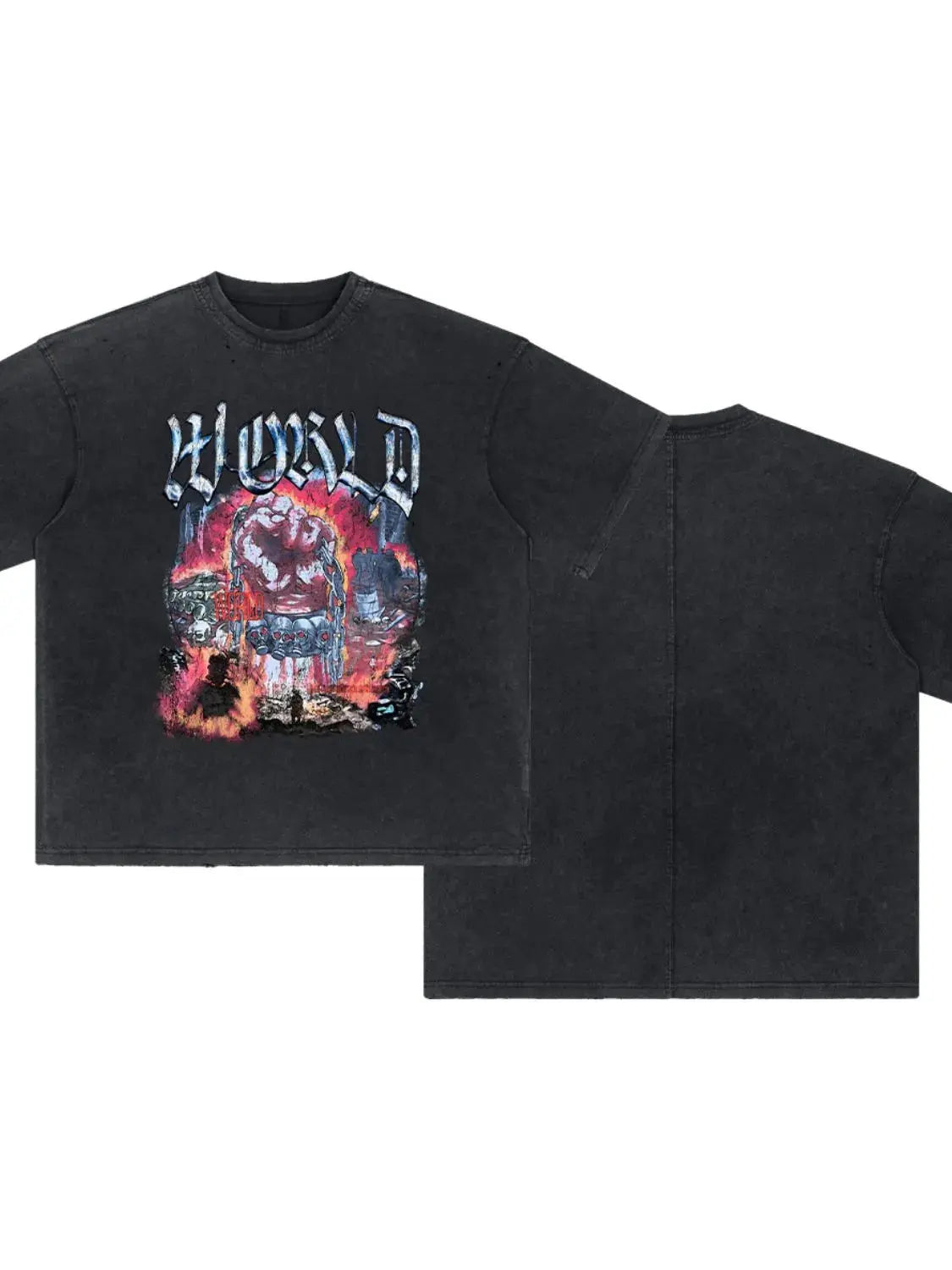 MENLL Black Graphic Tee Men's Casual Round Neck T-Shirt - Soft & Stylish by MENLL