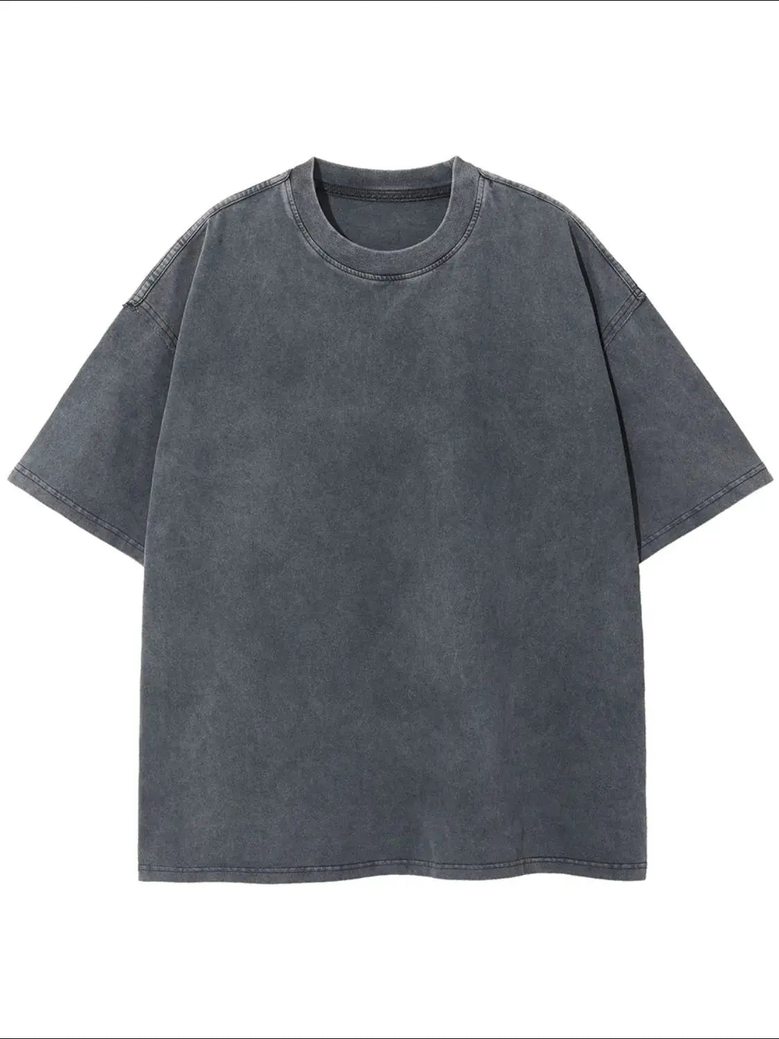 MENLL Beige Oversize T-Shirt Men's Casual Round Neck Half Sleeve Top by MENLL