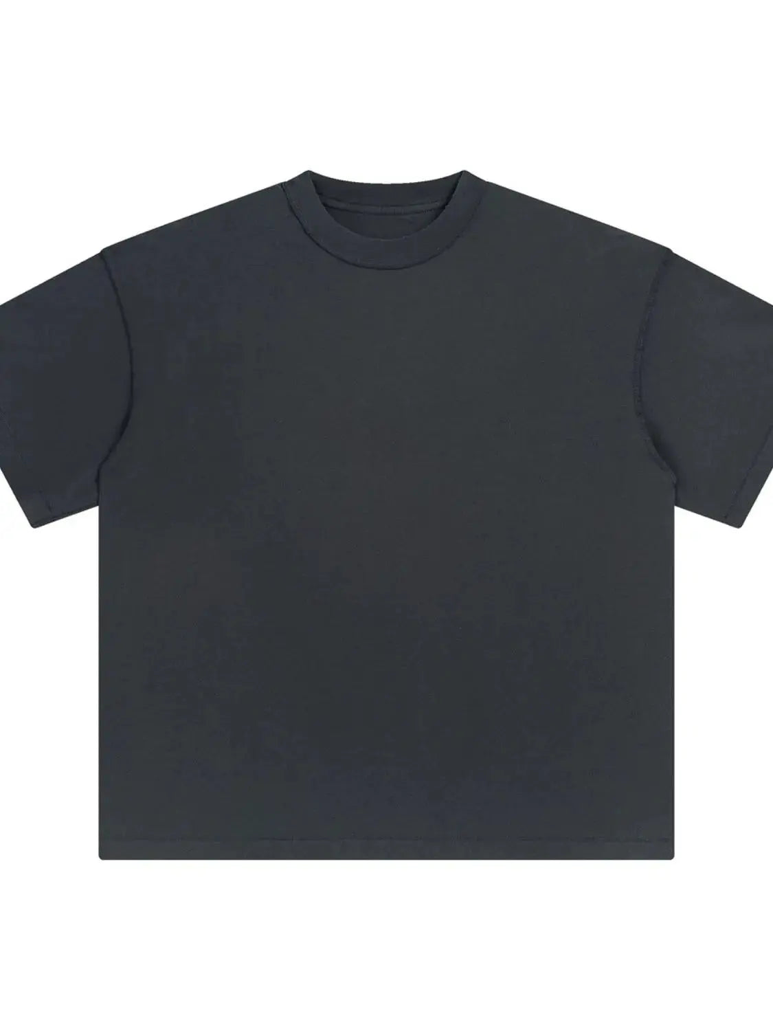 MENLL Black Round Neck Men's Basic Tee Everyday Casual Comfort T-Shirt by MENLL