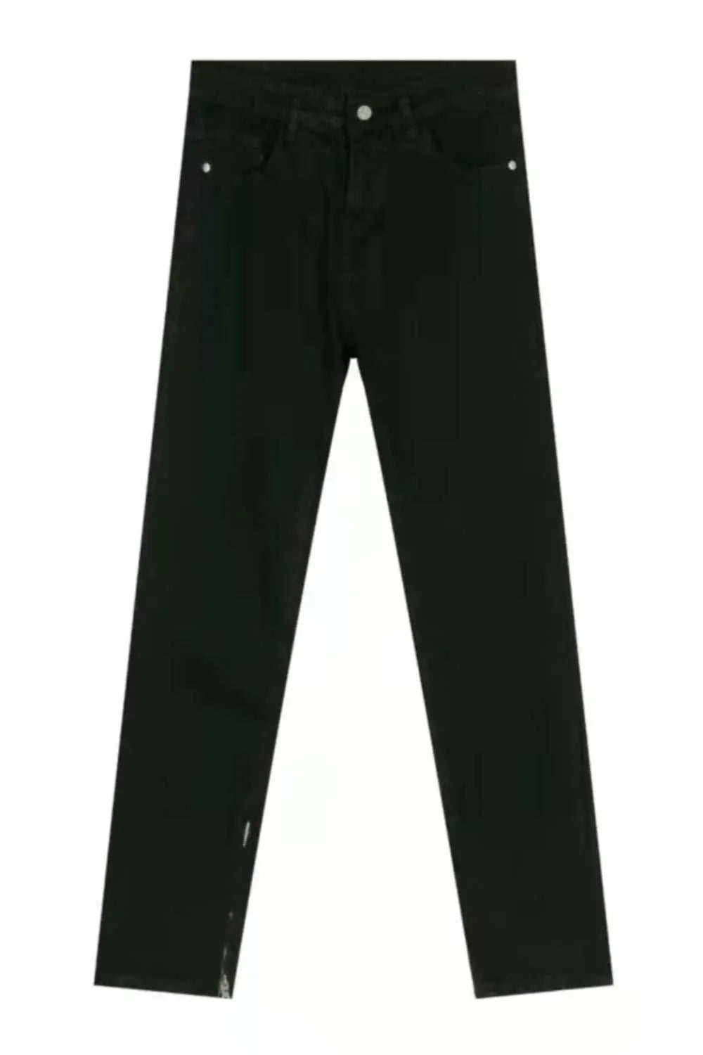 MENLL Black Denim Jeans Men's Casual Premium Quality Basic Pants by MENLL