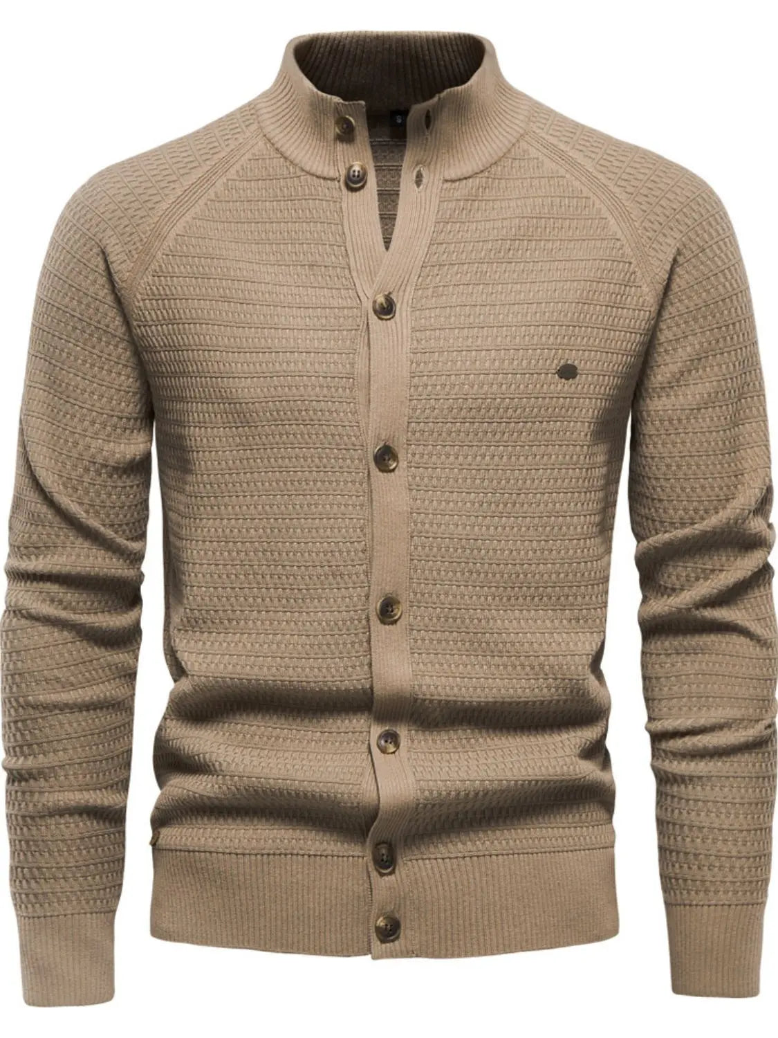 MENLL Navy Cardigan Men's Casual Button Down Long Sleeve Knitwear by MENLL