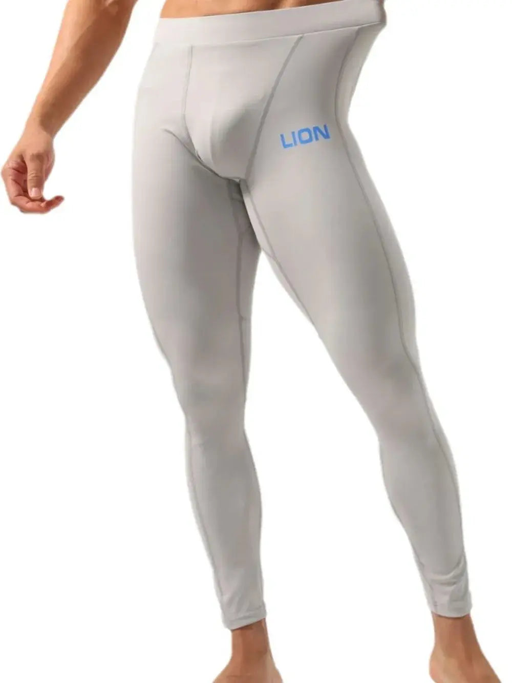 MENLL Charcoal Leggings Men's Active High Waist Performance Compression by MENLL