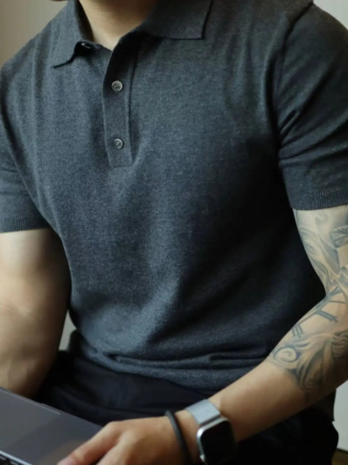 MENLL Plus Size Polo Shirt Men's Casual Everyday Wear Short Sleeve Comfortable by MENLL