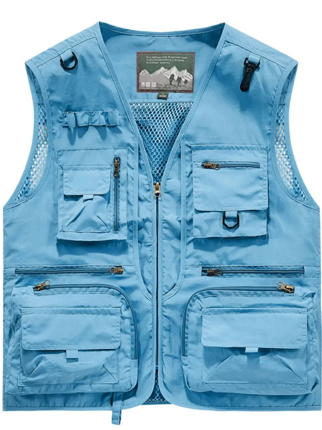 MENLL Gray Zip Up Vest Men's Plus Size Casual Premium Quality by MENLL