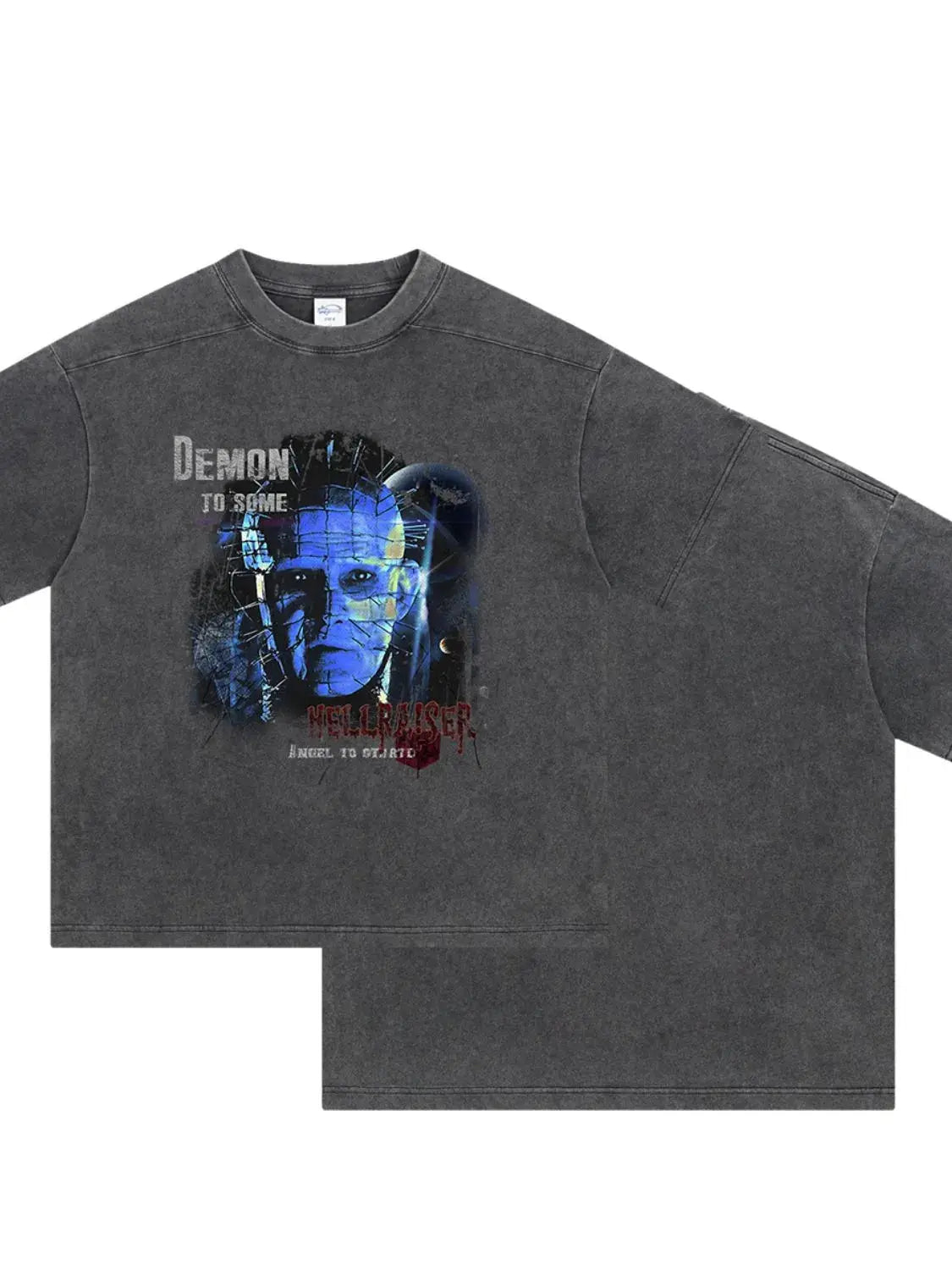 MENLL Graphic Tee Men's Activewear Cotton Dark Gray Short Sleeve Breathable Comfort by MENLL