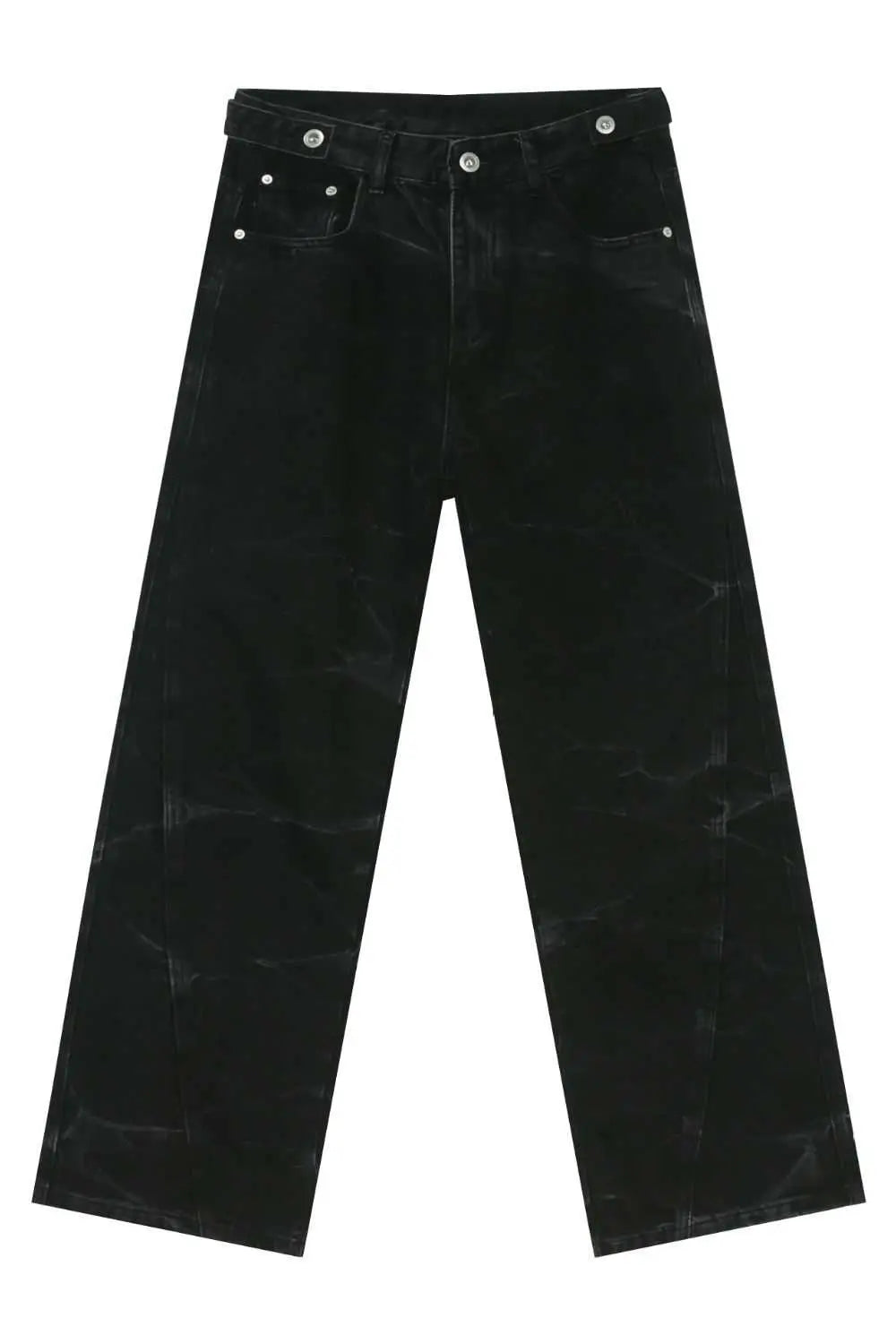 MENLL Baggy Black Jeans Men's Casual Relaxed Fit Denim Comfort by MENLL
