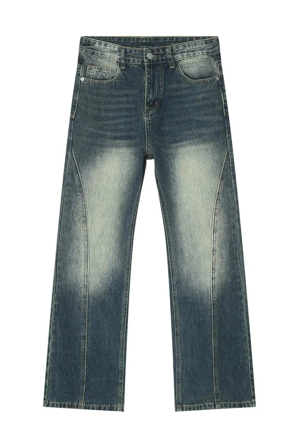 MENLL Trendsi Decorative Seam Jeans With Front Pockets by MENLL