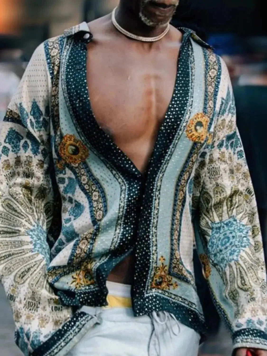 MENLL Plus Size Collared Shirt Men's Casual Long Sleeve Tee Soft & Comfy by MENLL