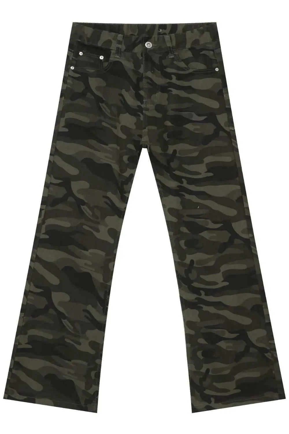 MENLL Camo Cotton Jeans Men's Casual Pants with Pockets Comfortable by MENLL