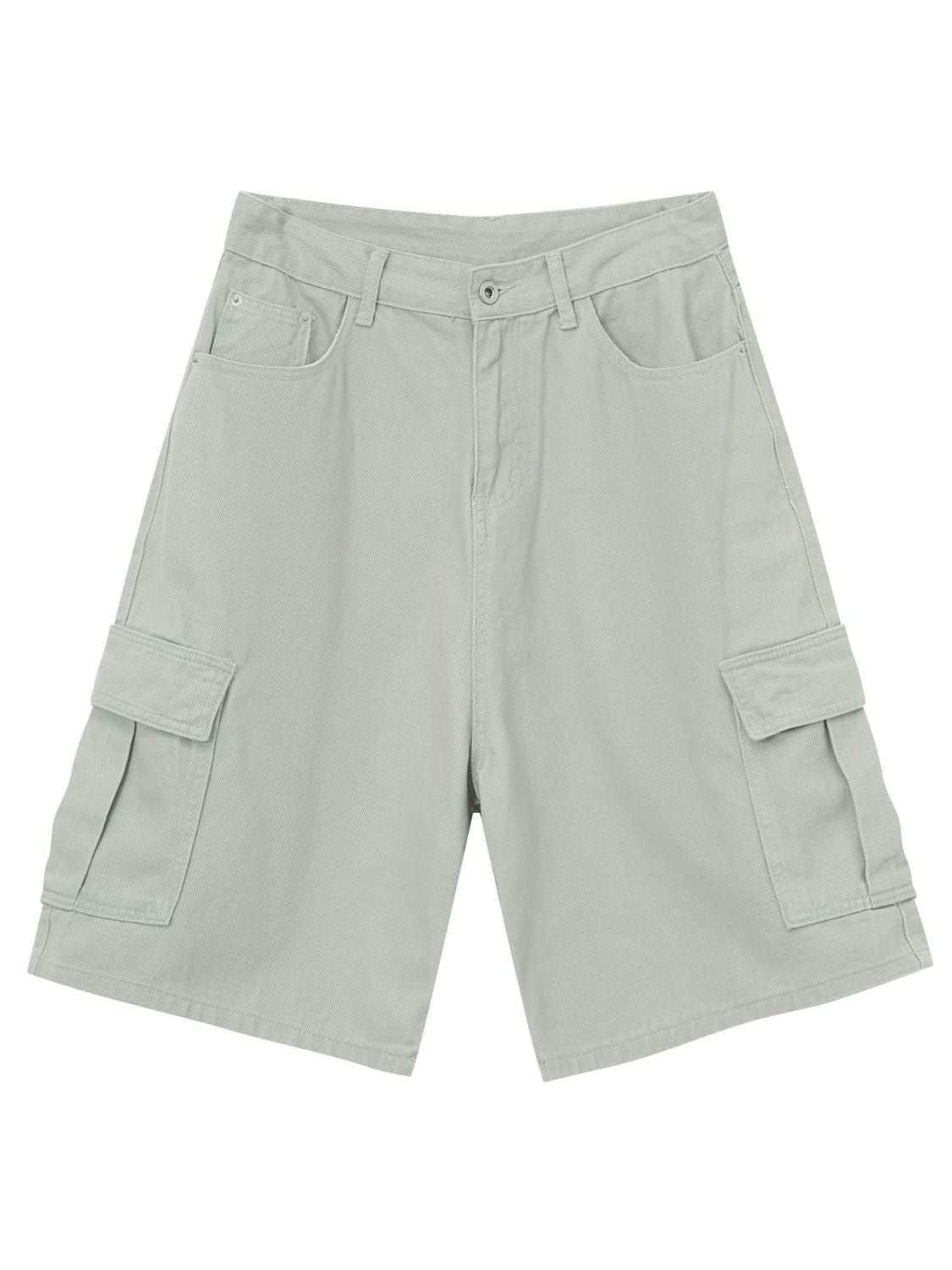 MENLL Pink Denim Shorts Men's Casual Cargo Summer Shorts with Pockets by MENLL