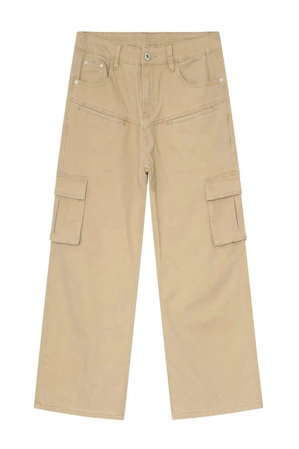 MENLL Baggy Jeans Cargo Pockets Men's Casual Cotton Pants Trendsi by MENLL