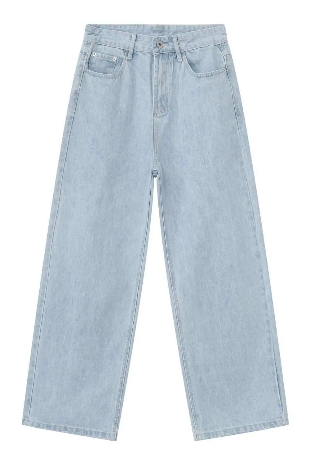 MENLL Loose Fit Jeans Men's Light Wash Casual Denim Everyday Wear by MENLL