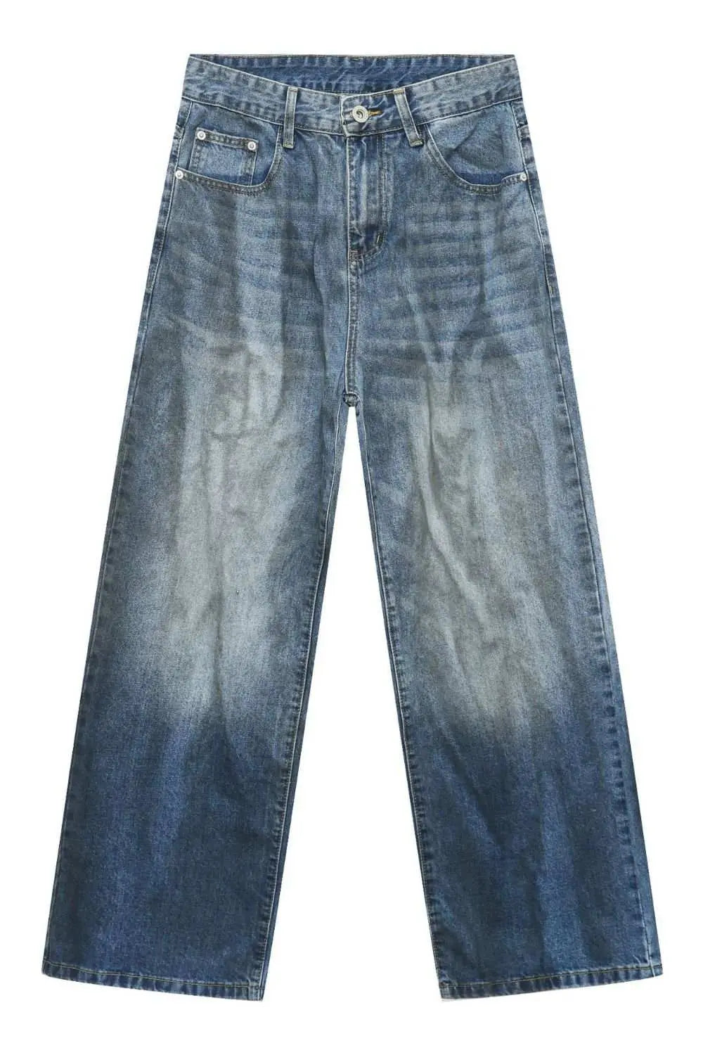 MENLL Loose Fit Jeans Men's Casual Denim Pants Comfortable Everyday Wear by MENLL