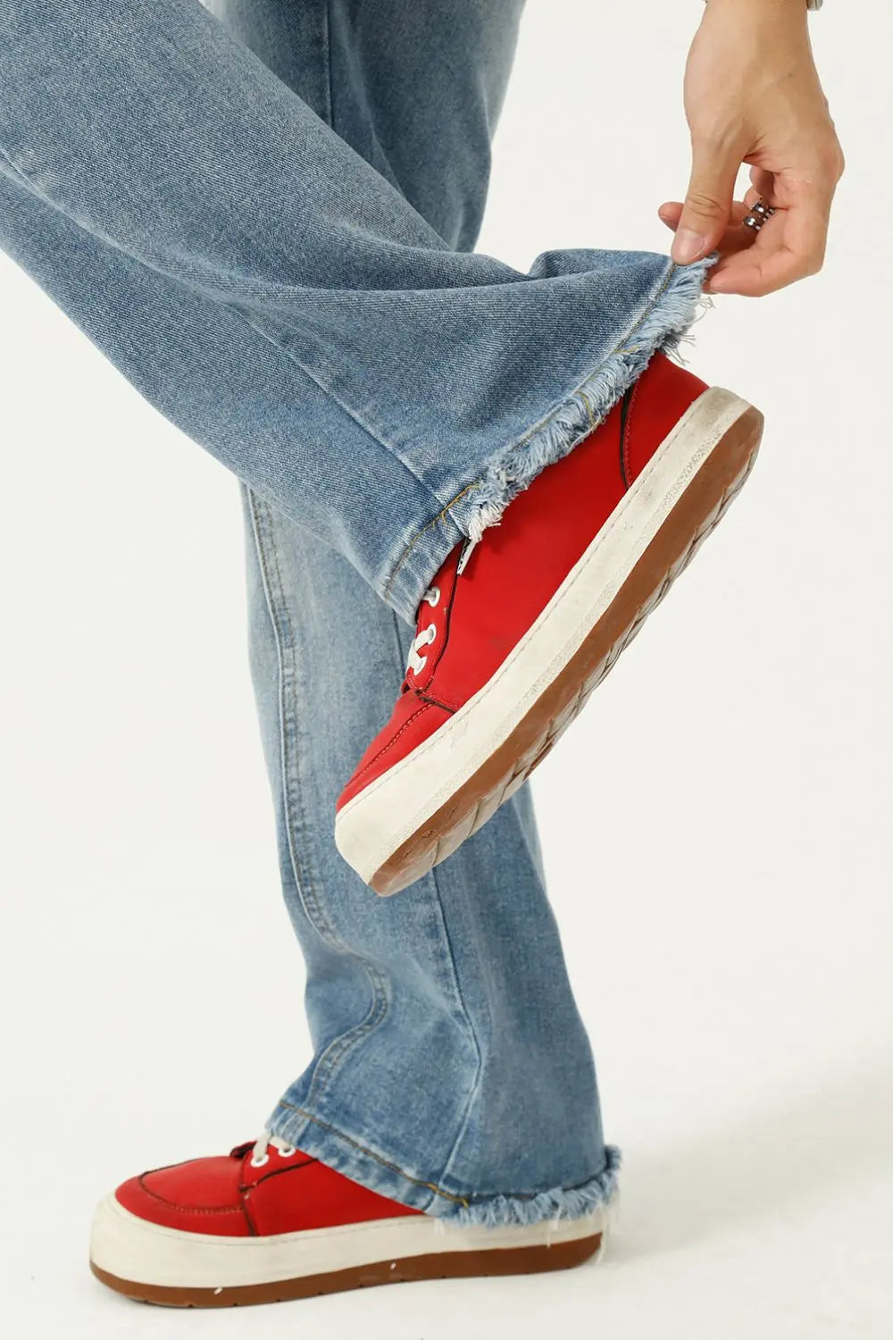 MENLL Blue Denim Jeans Men's Casual Everyday Slim Fit Stretch by MENLL