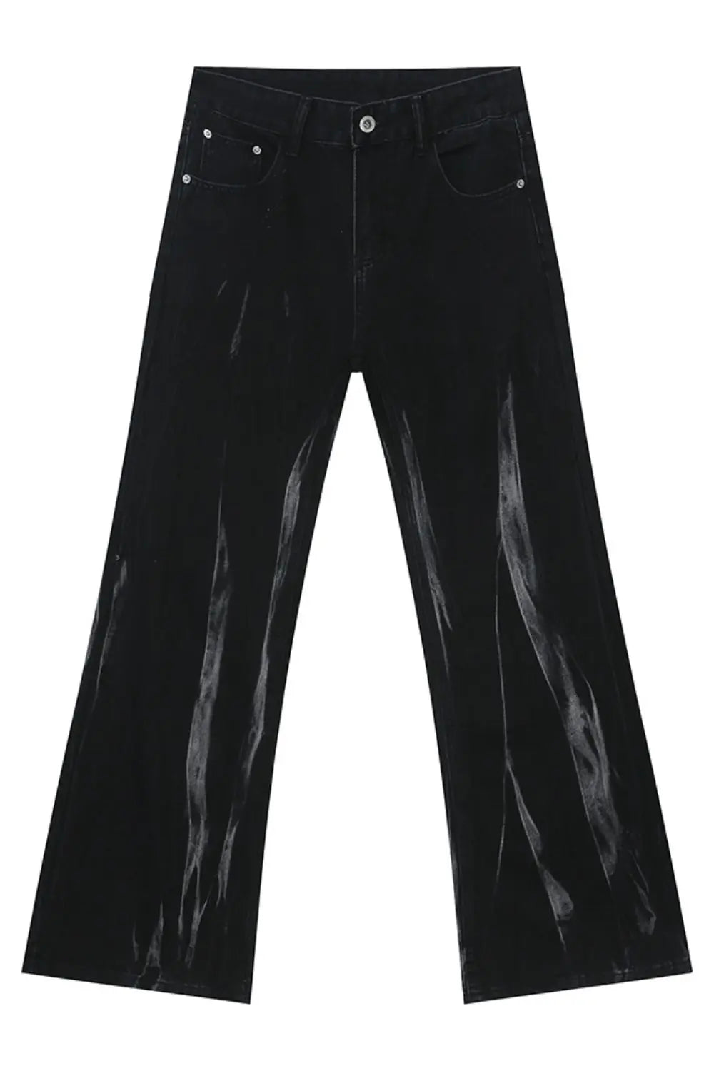 MENLL Tie Dye Jeans Men's Casual Cotton Blend Pants with Pockets by MENLL