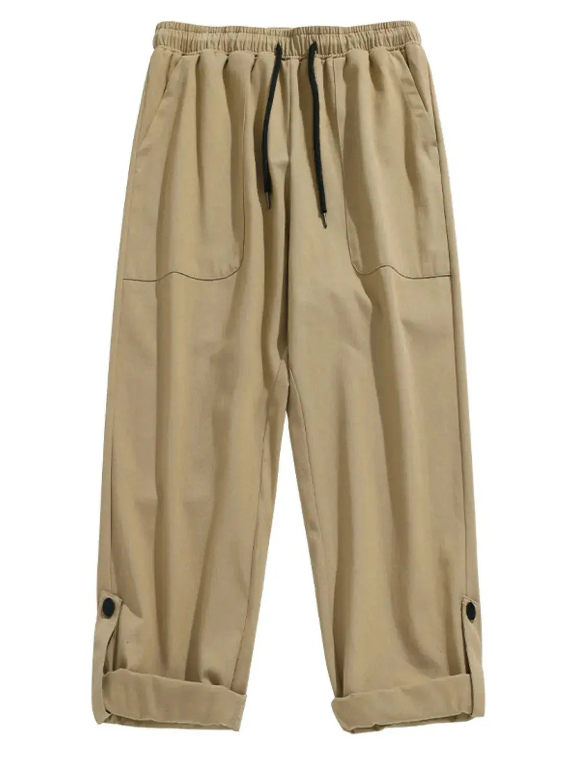 MENLL Plus Size Pants Men's Drawstring Loungewear Comfy Pockets by MENLL