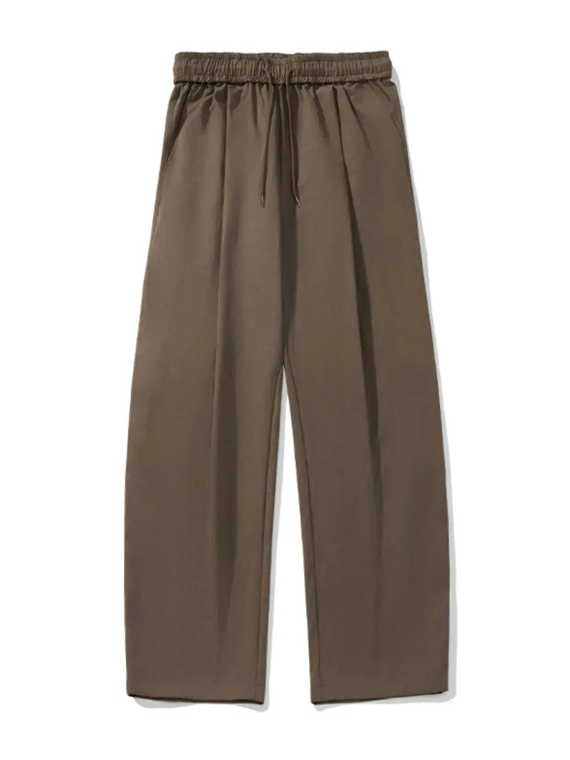 MENLL Side Ruched Pants Men's Streetwear Wide Leg Casual Comfort by MENLL