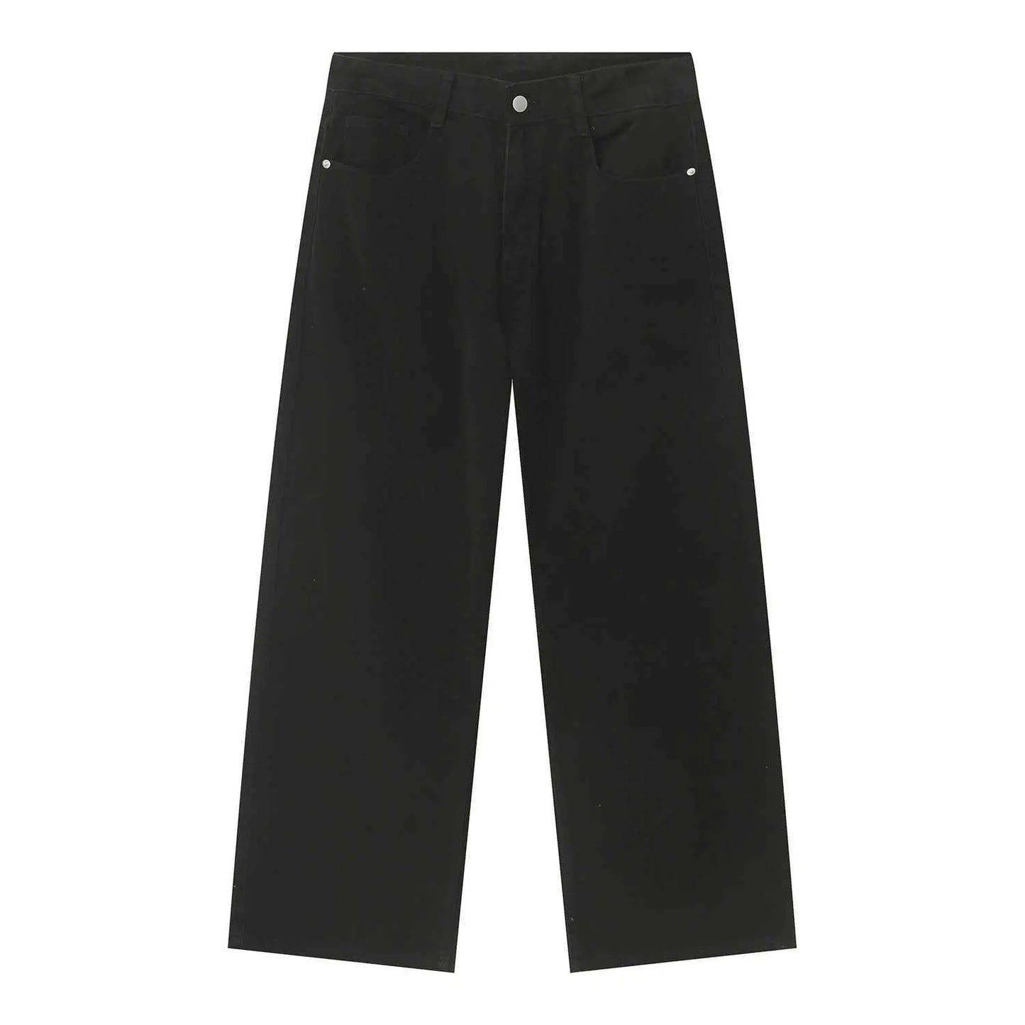 MENLL Brown Cotton Blend Jeans Men's Casual Straight-Leg Pants Comfortable Fit by MENLL