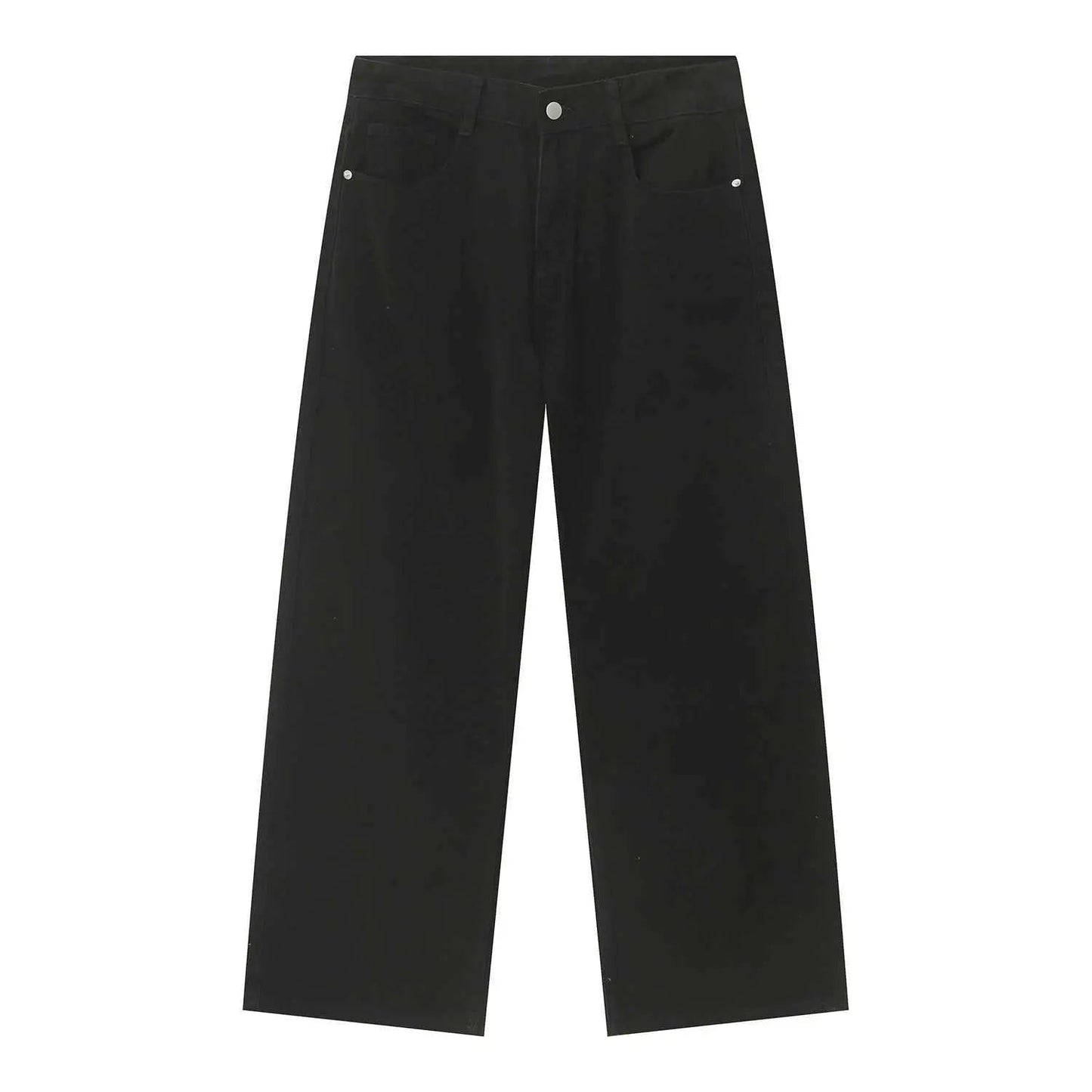 MENLL Brown Cotton Blend Jeans Men's Casual Straight-Leg Pants Comfortable Fit by MENLL