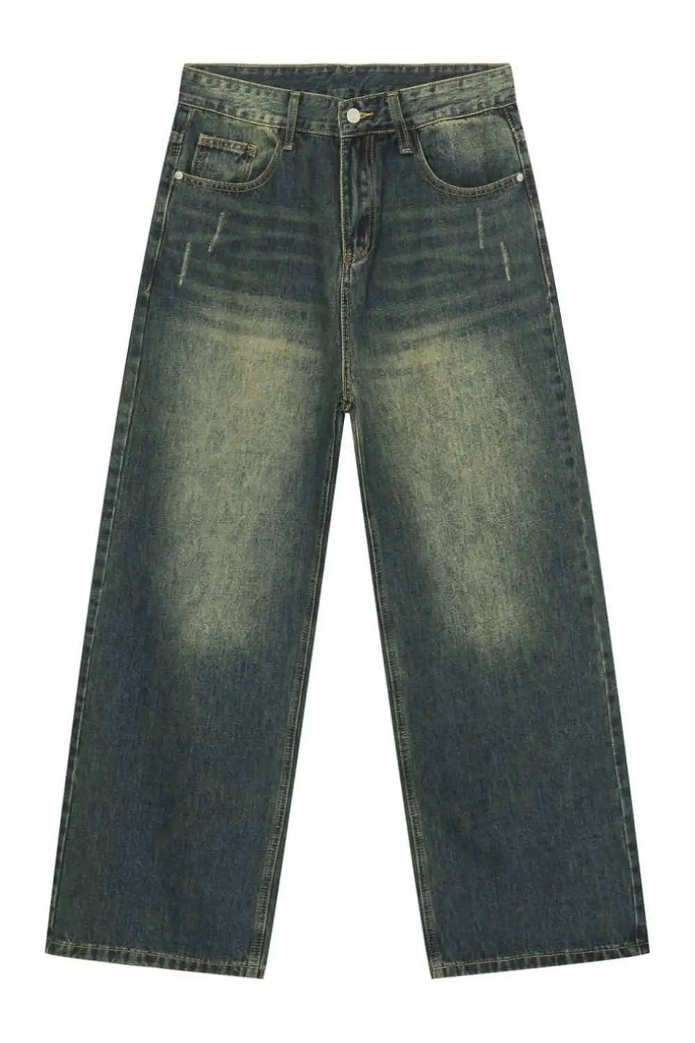 MENLL Baggy Relaxed Fit Jeans Men's Denim Cargo Jeans - With Pockets by MENLL
