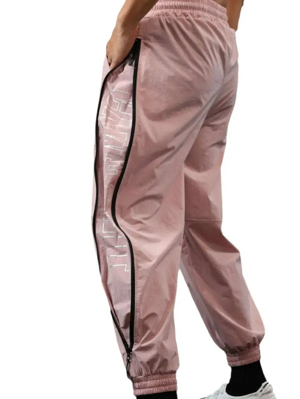 MENLL Gray Nylon Joggers Men's Workout Pants - Drawstring, Lightweight by MENLL