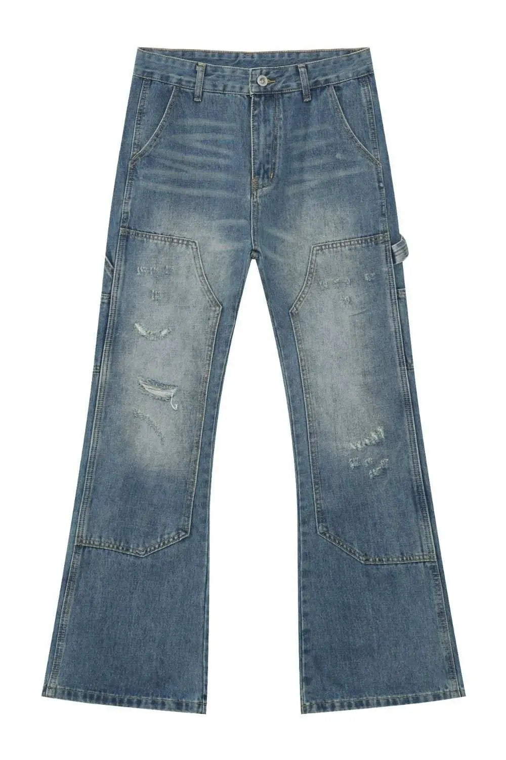 MENLL Distressed Baggy Jeans Men's Casual Denim Relaxed Fit by MENLL