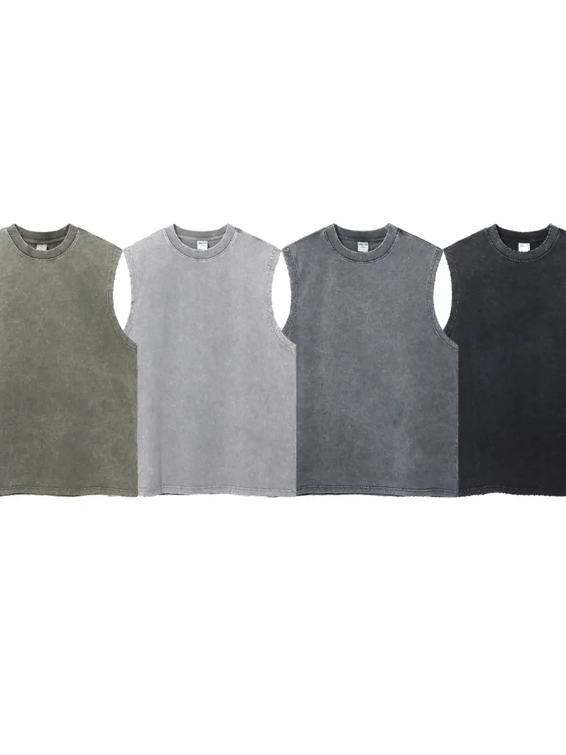 MENLL Round Neck Tank Top Men's Casual Summer Wear Sleeveless Shirt Comfortable by MENLL