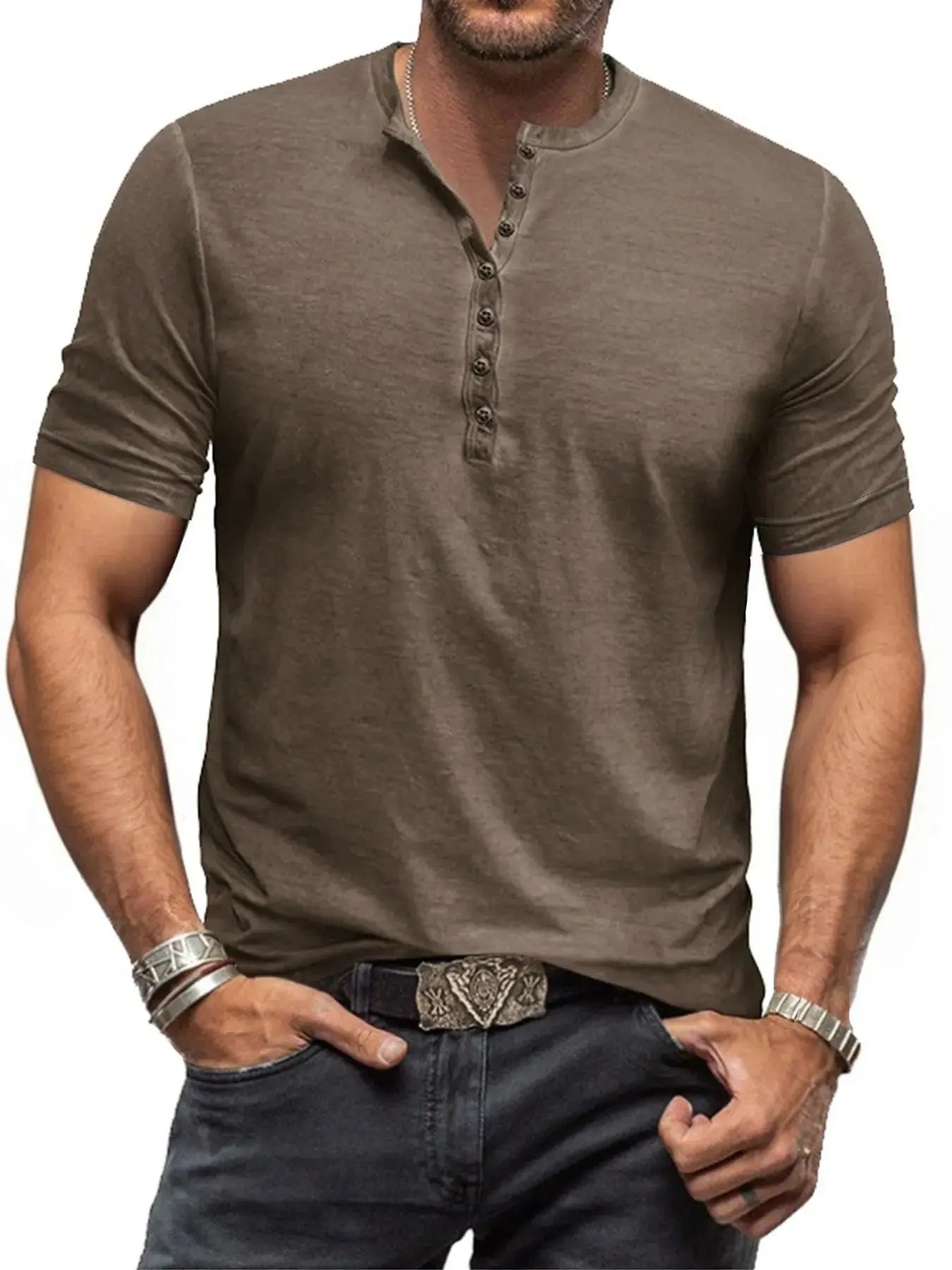 MENLL Plus Size Jeans Men's Casual Blue Denim Straight Leg Comfortable Fit by MENLL