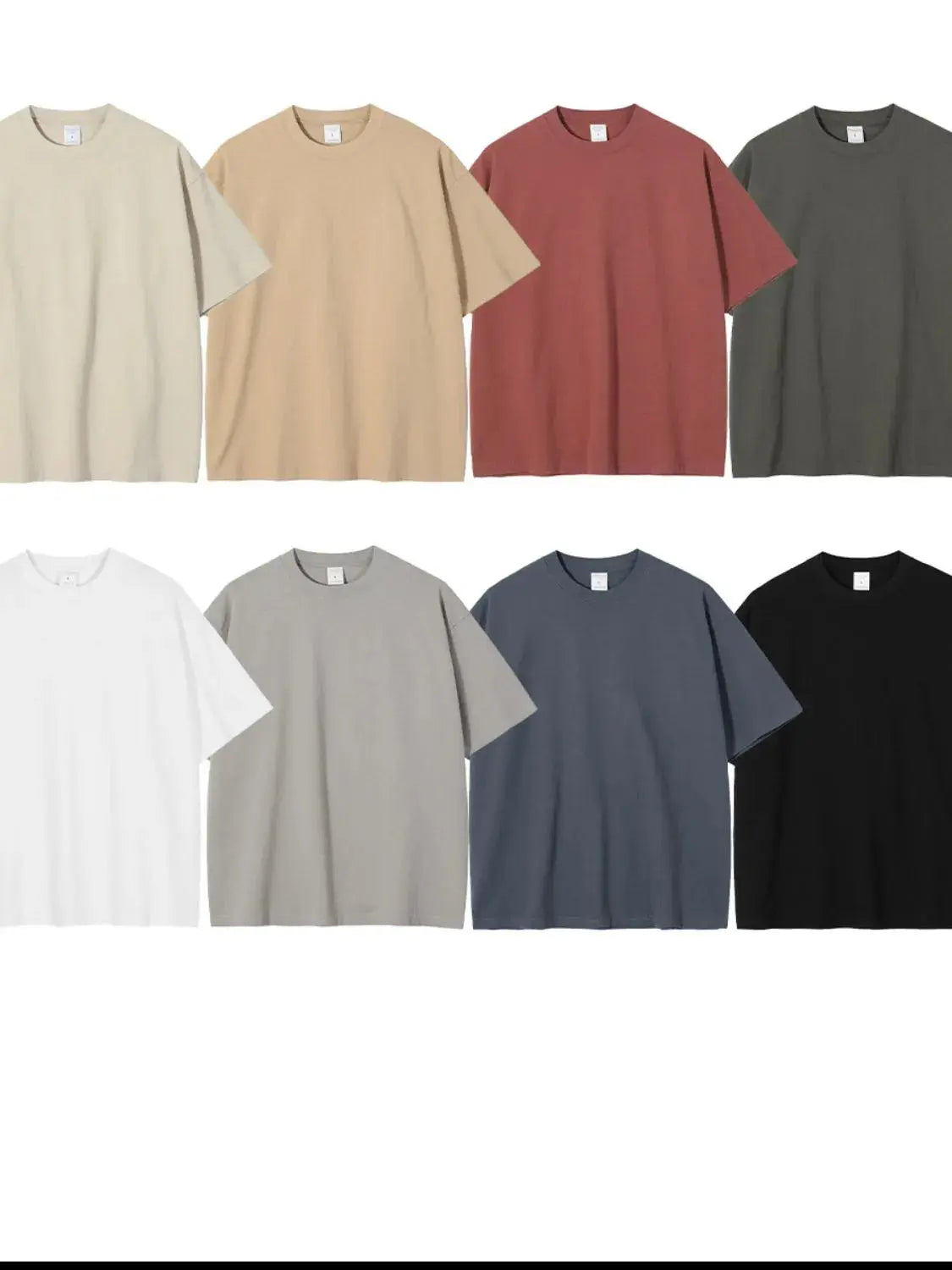 MENLL Round Neck Tee Men's Casual Half Sleeve Basic T-Shirt Comfortable by MENLL