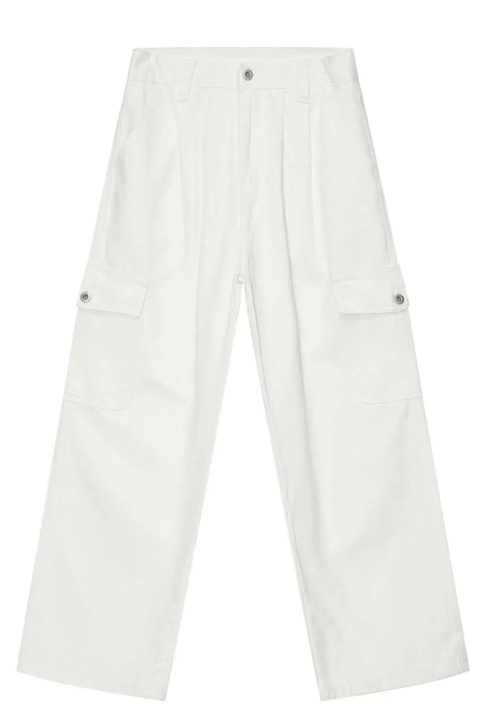 MENLL Loose Fit Cargo Jeans Men's Casual Utility Pants 100% Cotton Comfort by MENLL