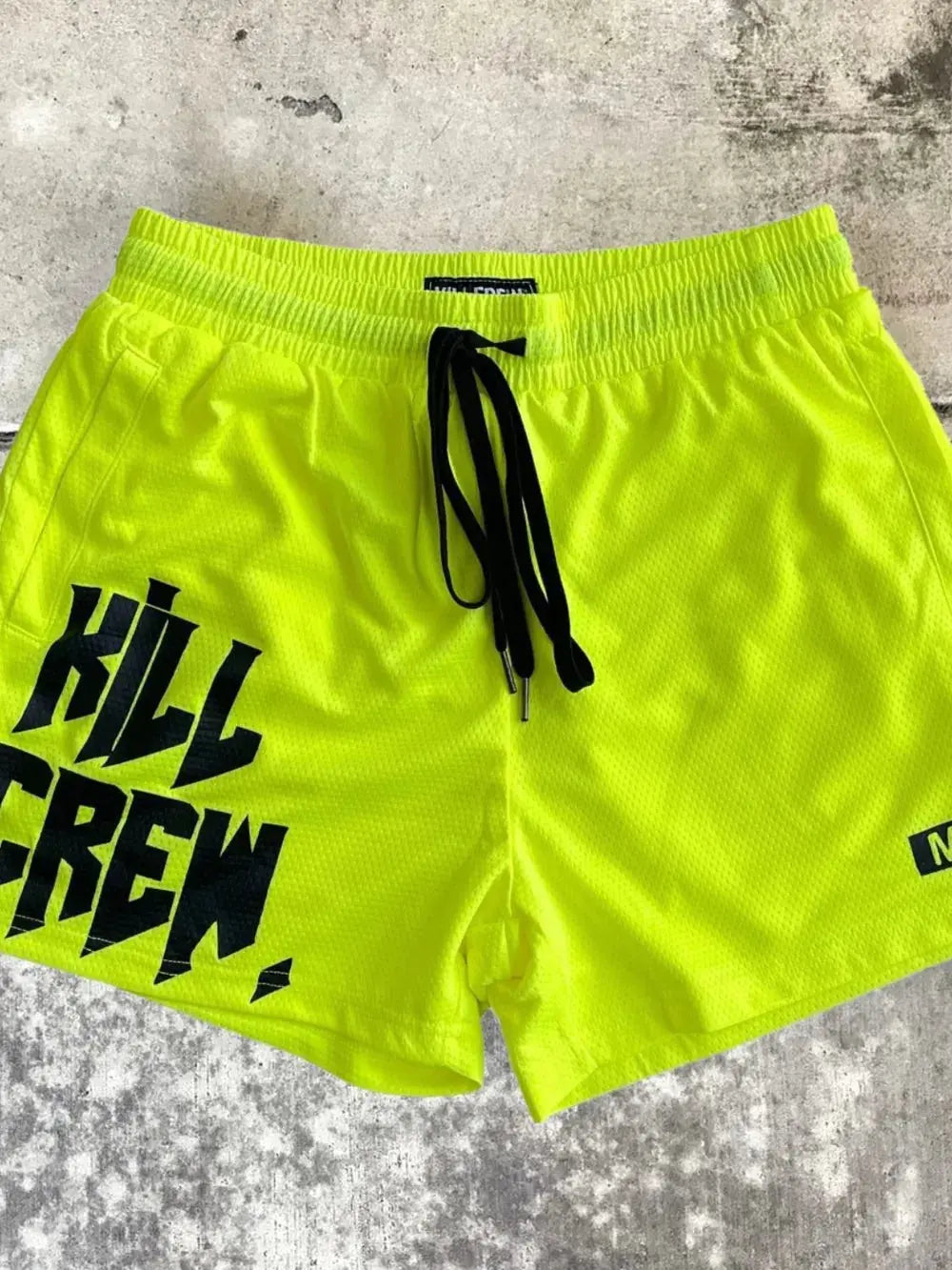 MENLL Letter Drawstring Shorts Men's Plus Size Casual Lounge Shorts - Comfortable by MENLL