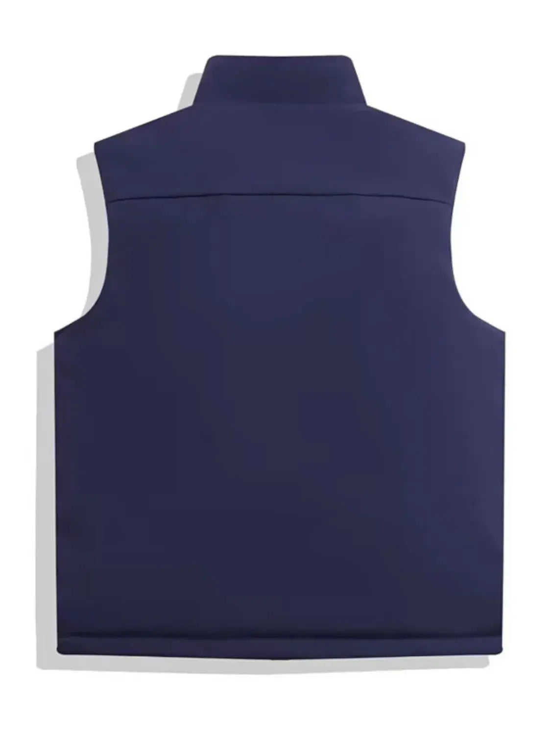 MENLL Full Zip Vest Men's Plus Size Layering Sleeveless Jacket Pockets by MENLL