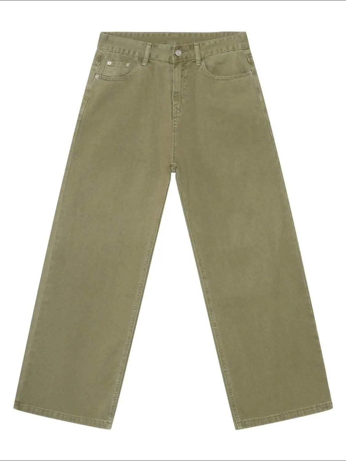 MENLL Baggy Jeans Men's Casual Cotton Pants with Pockets Trendsi by MENLL