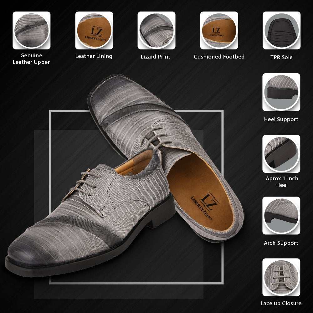 Trevor Leather Oxford Style Boys Dress Shoes - MENLL