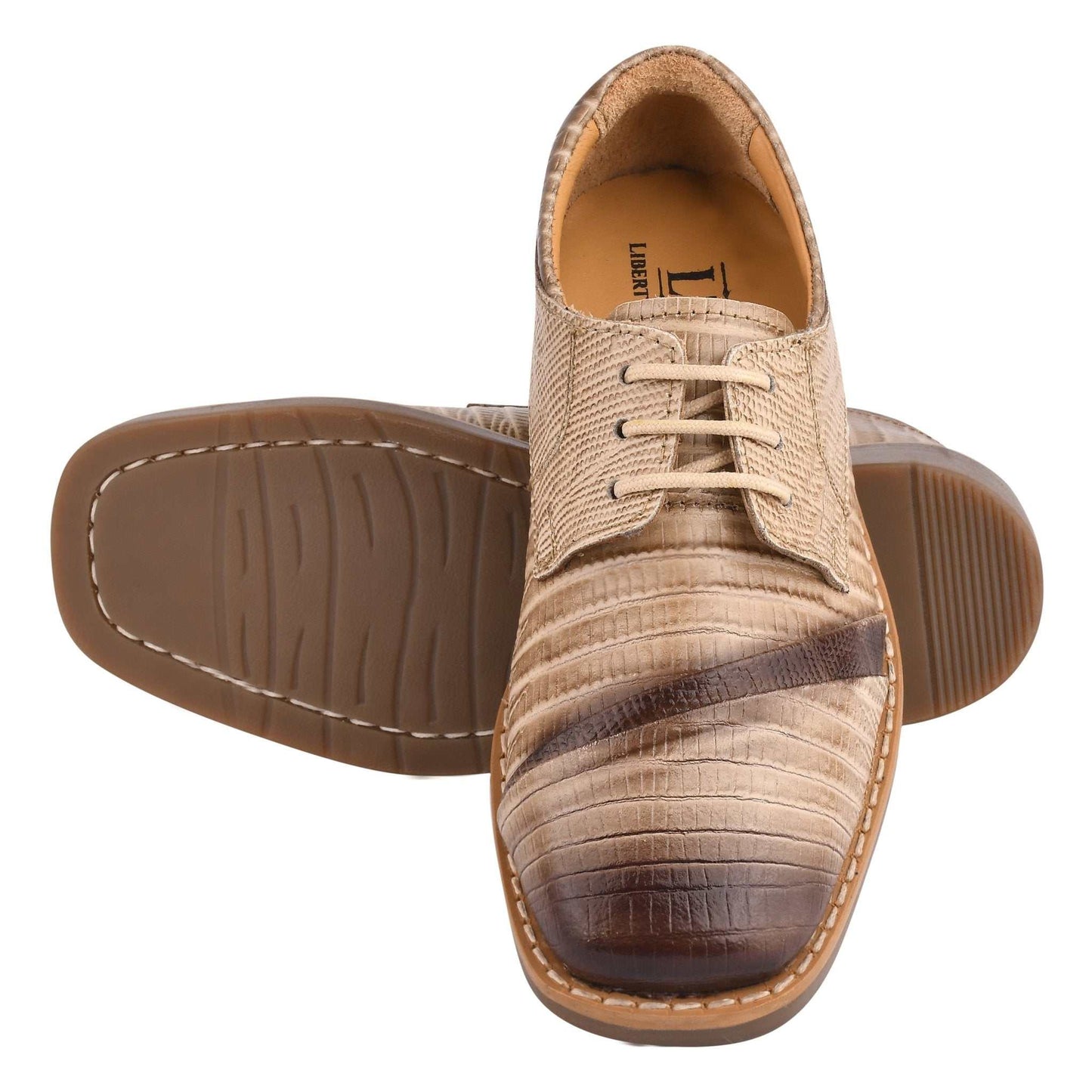 Trevor Leather Oxford Style Boys Dress Shoes - MENLL